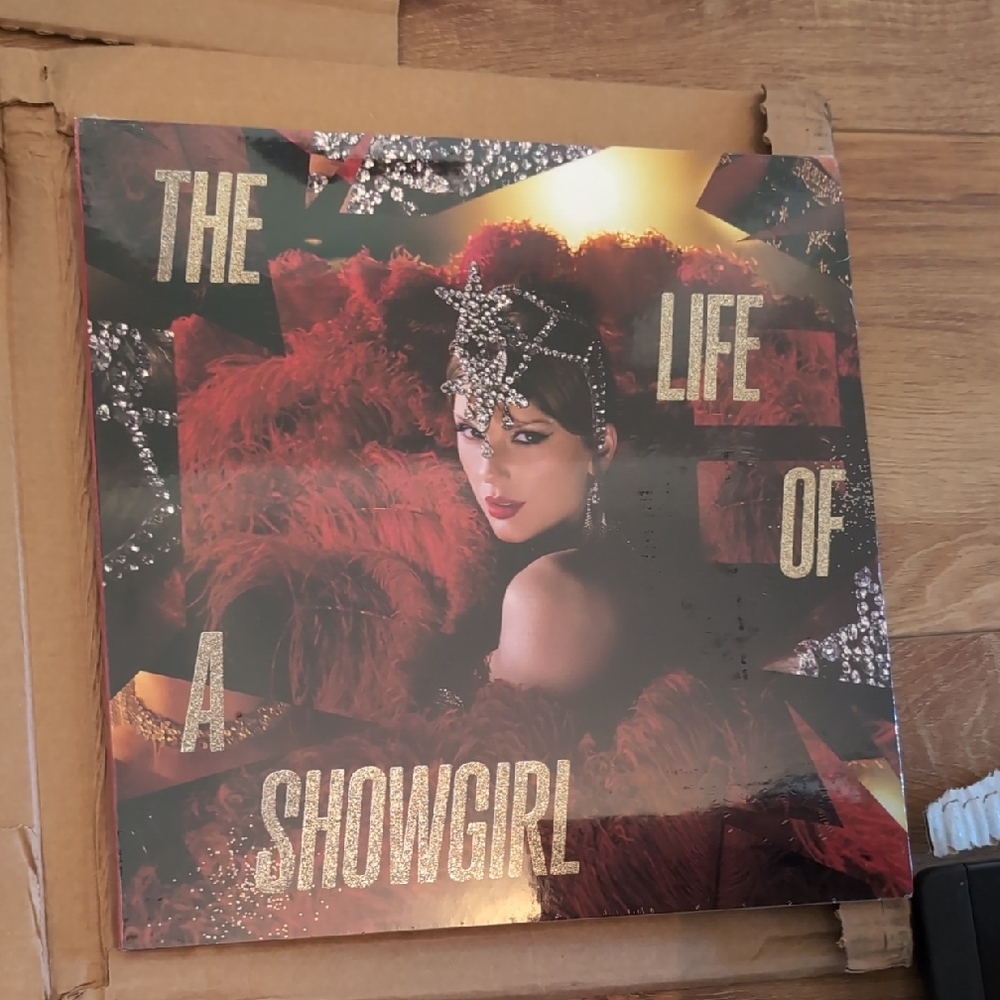 Taylor Swift Red and Gold Showgirl Poster